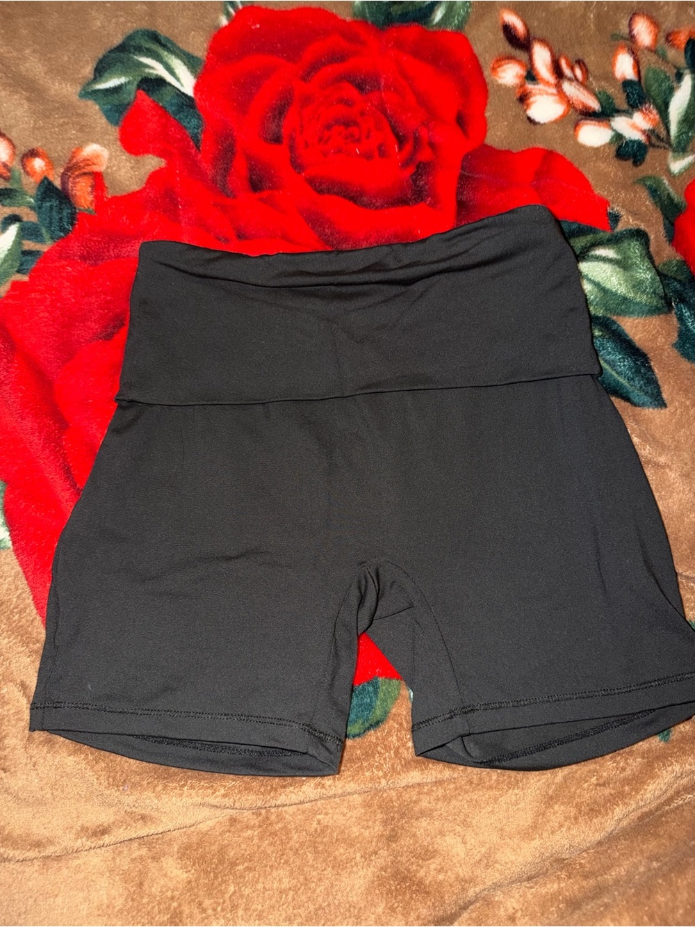 High-Waist Black Women’s Bike Shorts